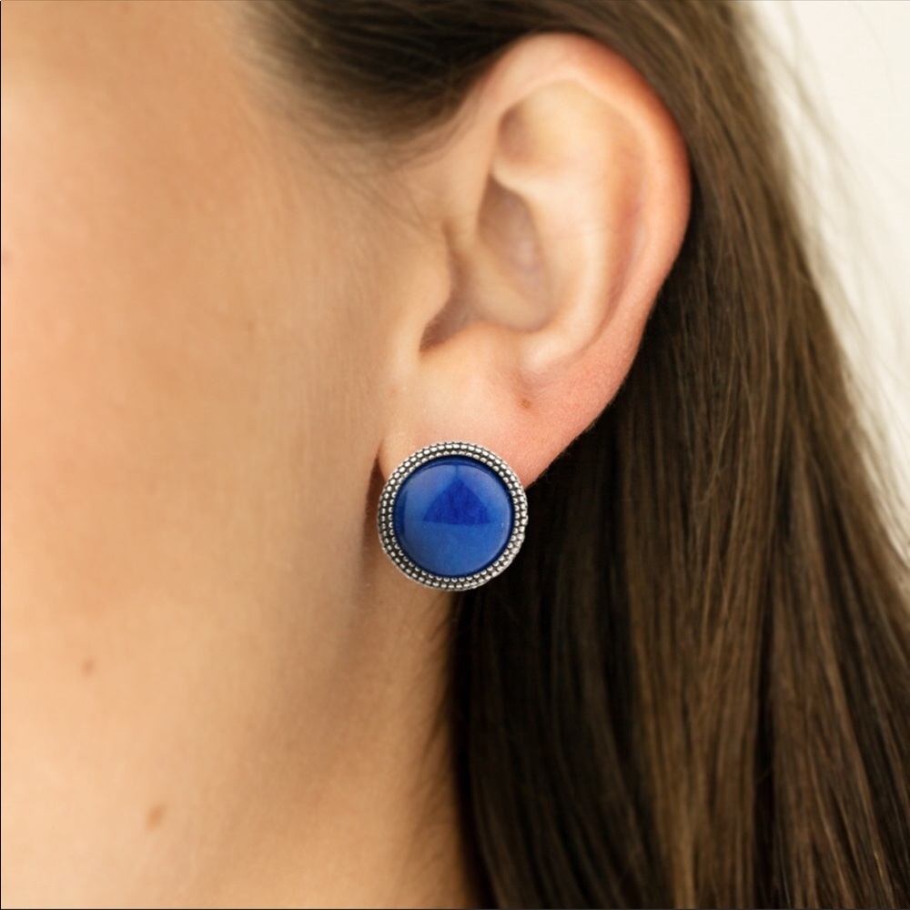 Blue Stud Earrings